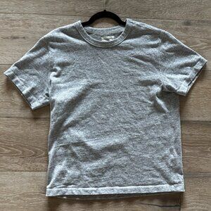 Buck Mason Field Spec Cotton Heavyweight Tee L Large Speckle Grey $62